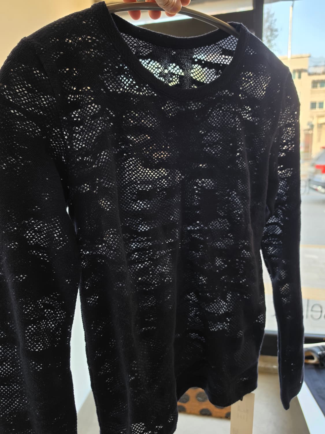 Y's 비정형 메쉬 니트 네이비 상품이미지4