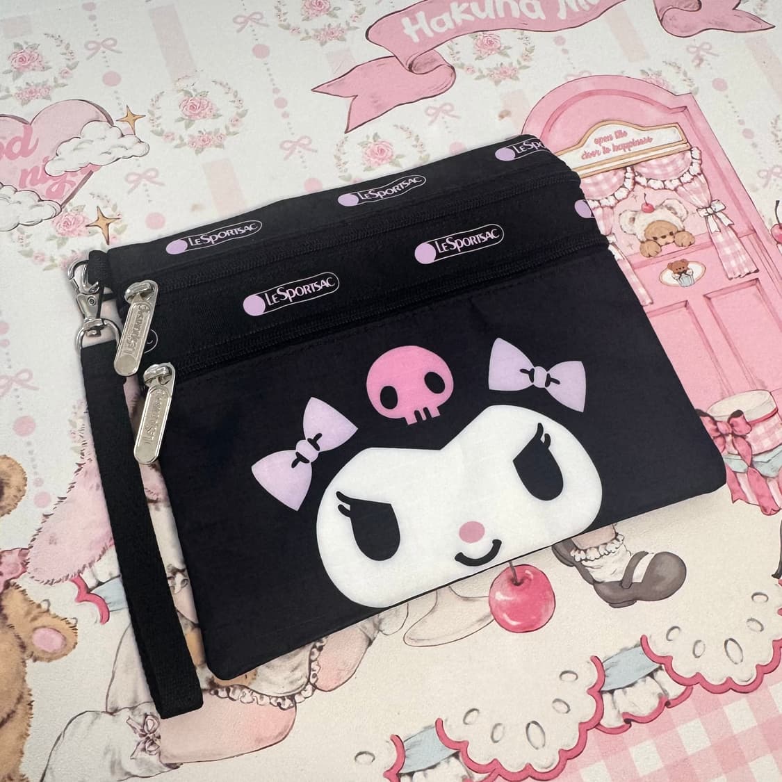 레스포삭 산리오 쿠로미 파우치 상품이미지1