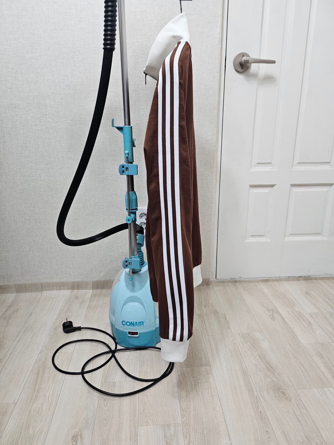 (95~100)M☆초대장급아디다스베켄바우어2중지퍼[화이트브라운]트랙탑져지 상품이미지4