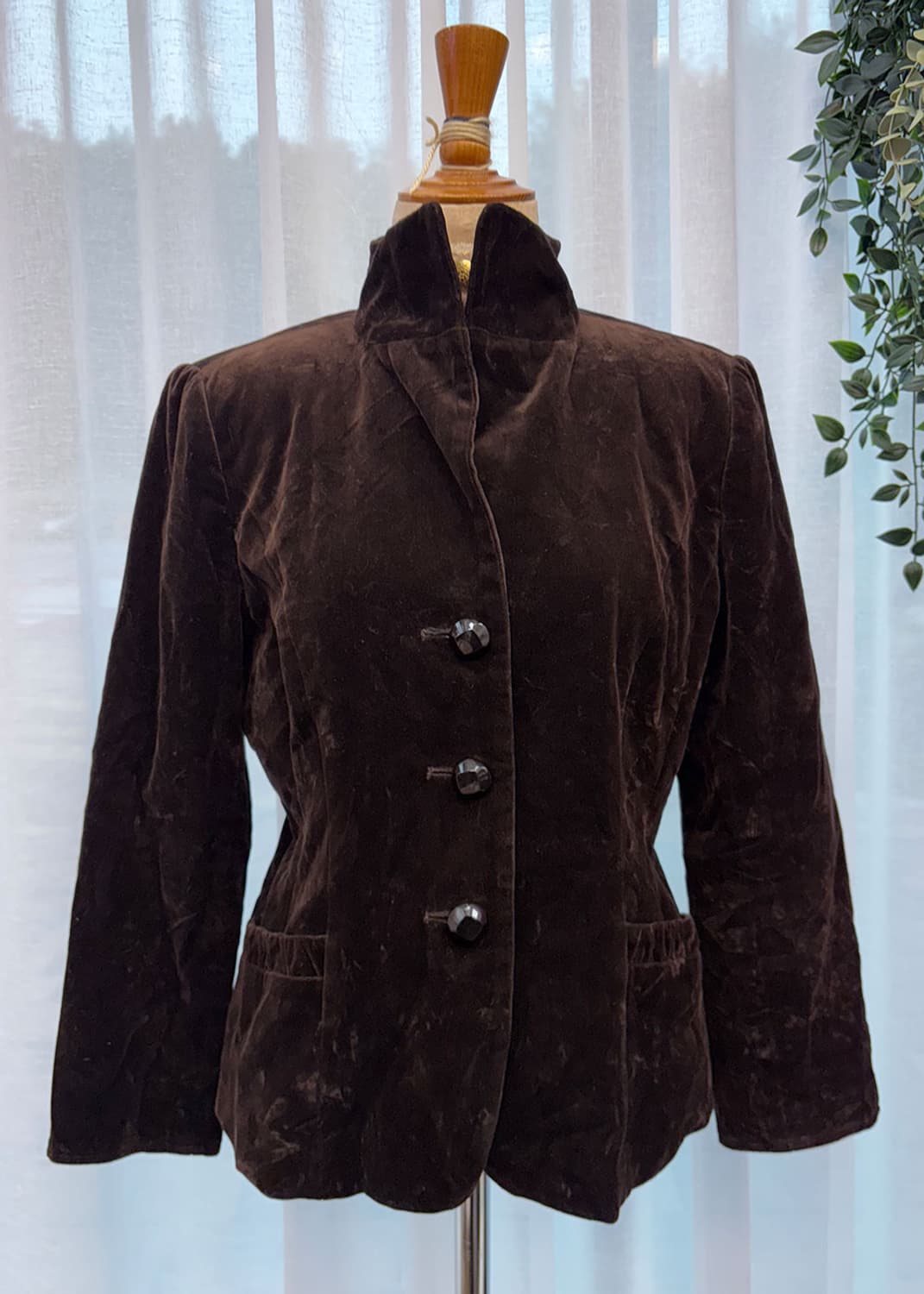 벨벳 초코브라운 자켓 상품이미지3