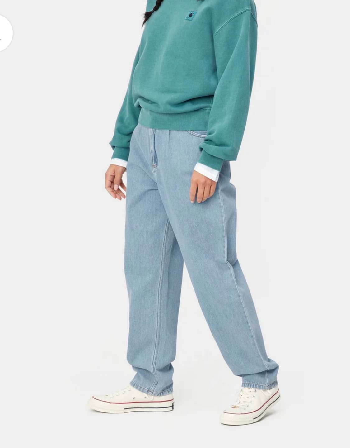 칼하트WIP 스톤워시드 데님팬츠 연청 상품이미지8