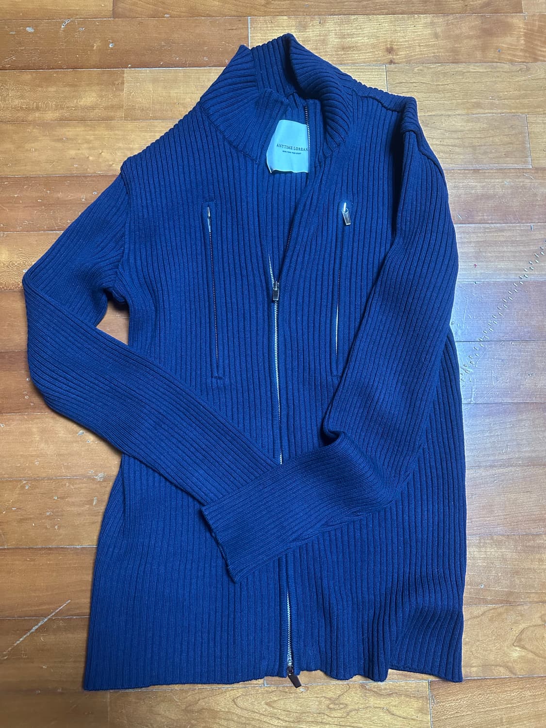 애니타임로릭 가디건 네이비 M 상품이미지2