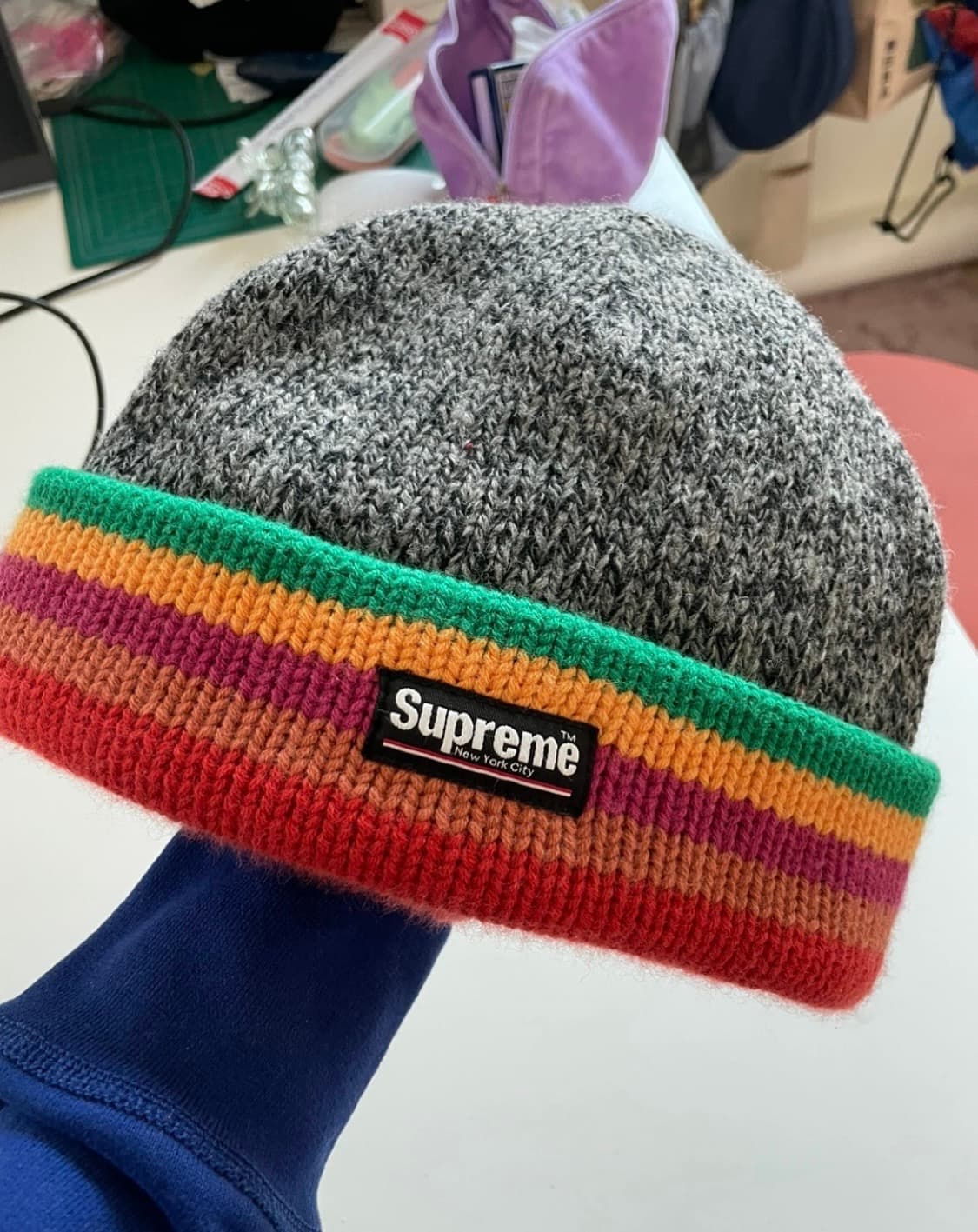 슈프림 램스울 비니 상품이미지1