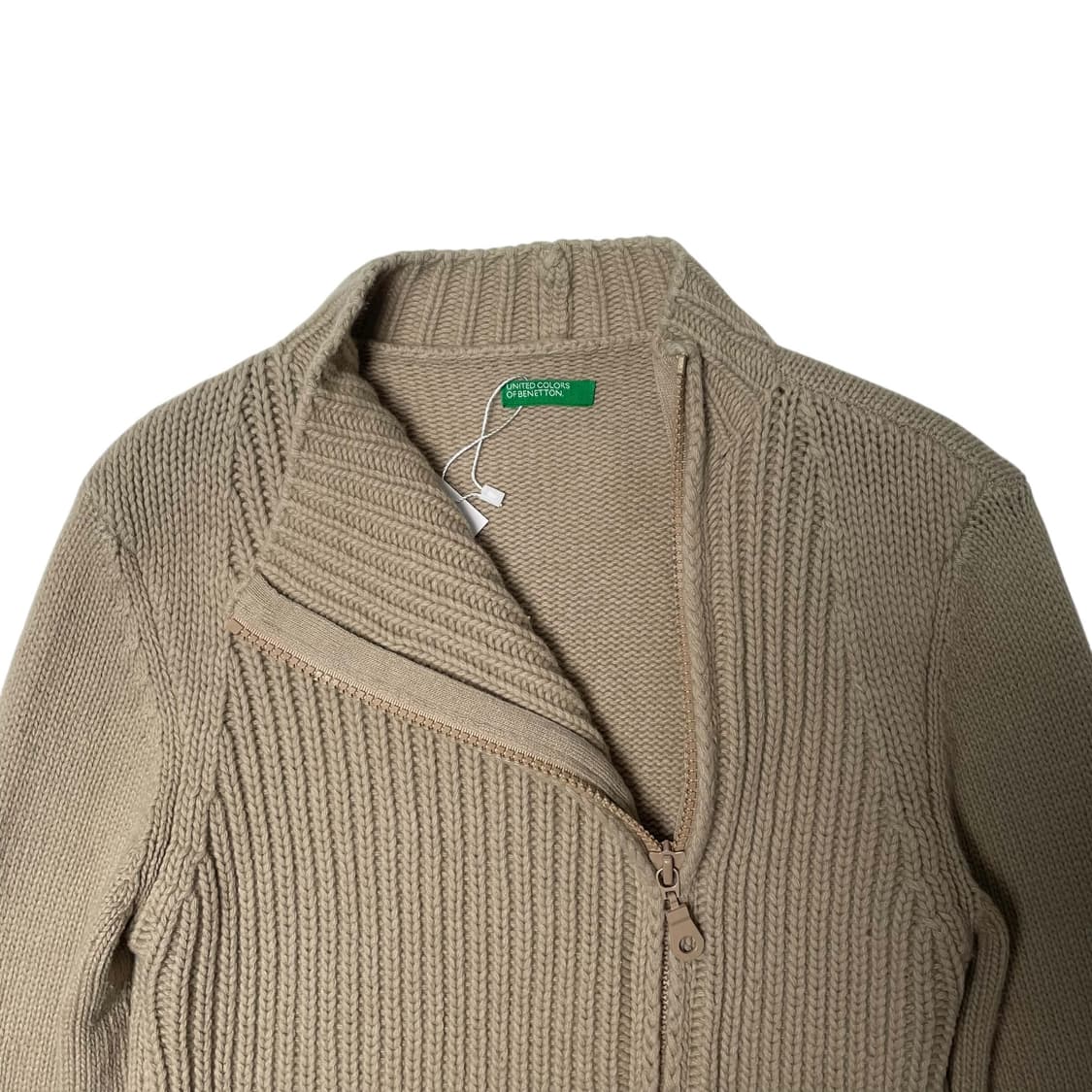 Benetton 니트 스텐드넥 집업 상품이미지5