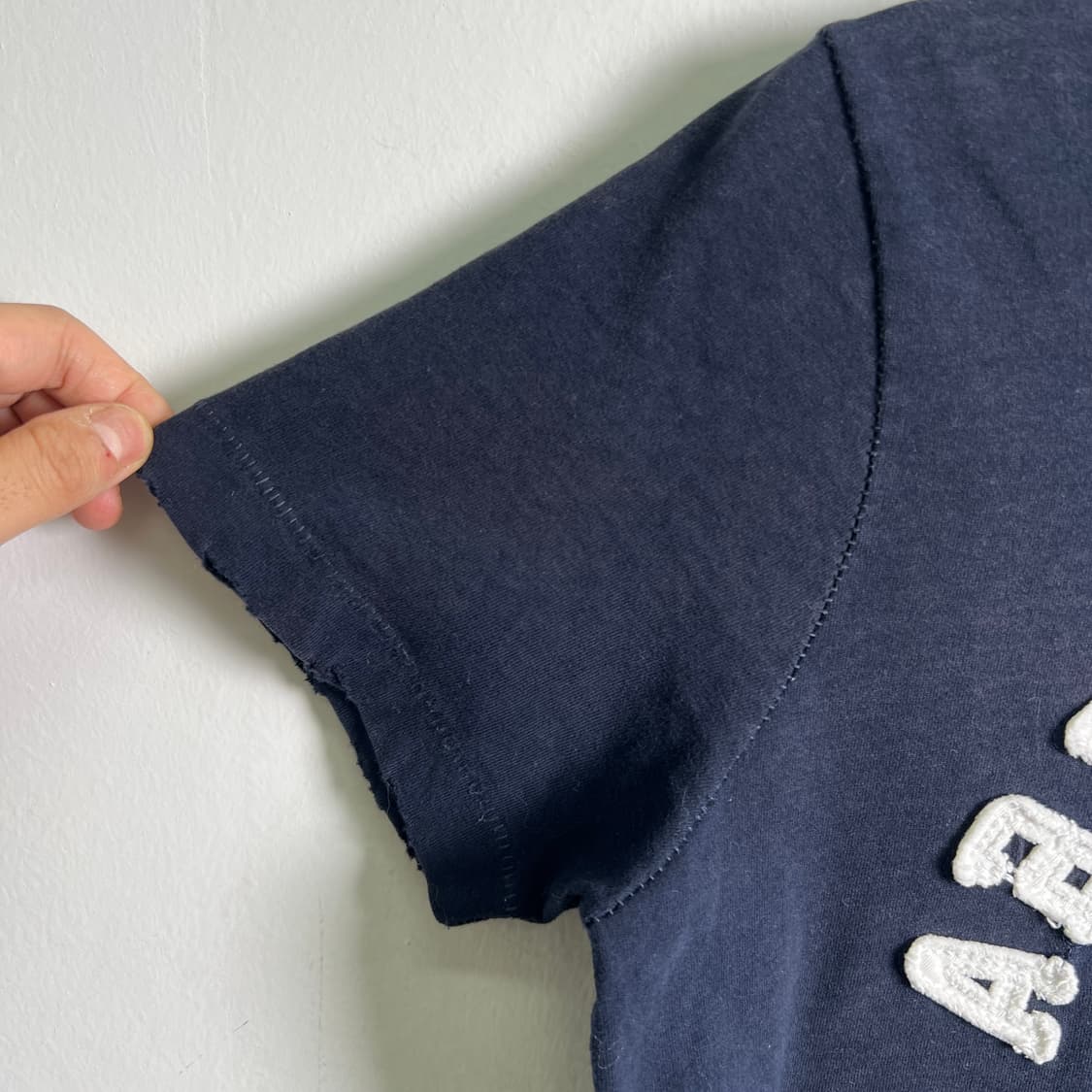 아베크롬비 네이비 머슬핏 반팔 티셔츠 S 상품이미지6