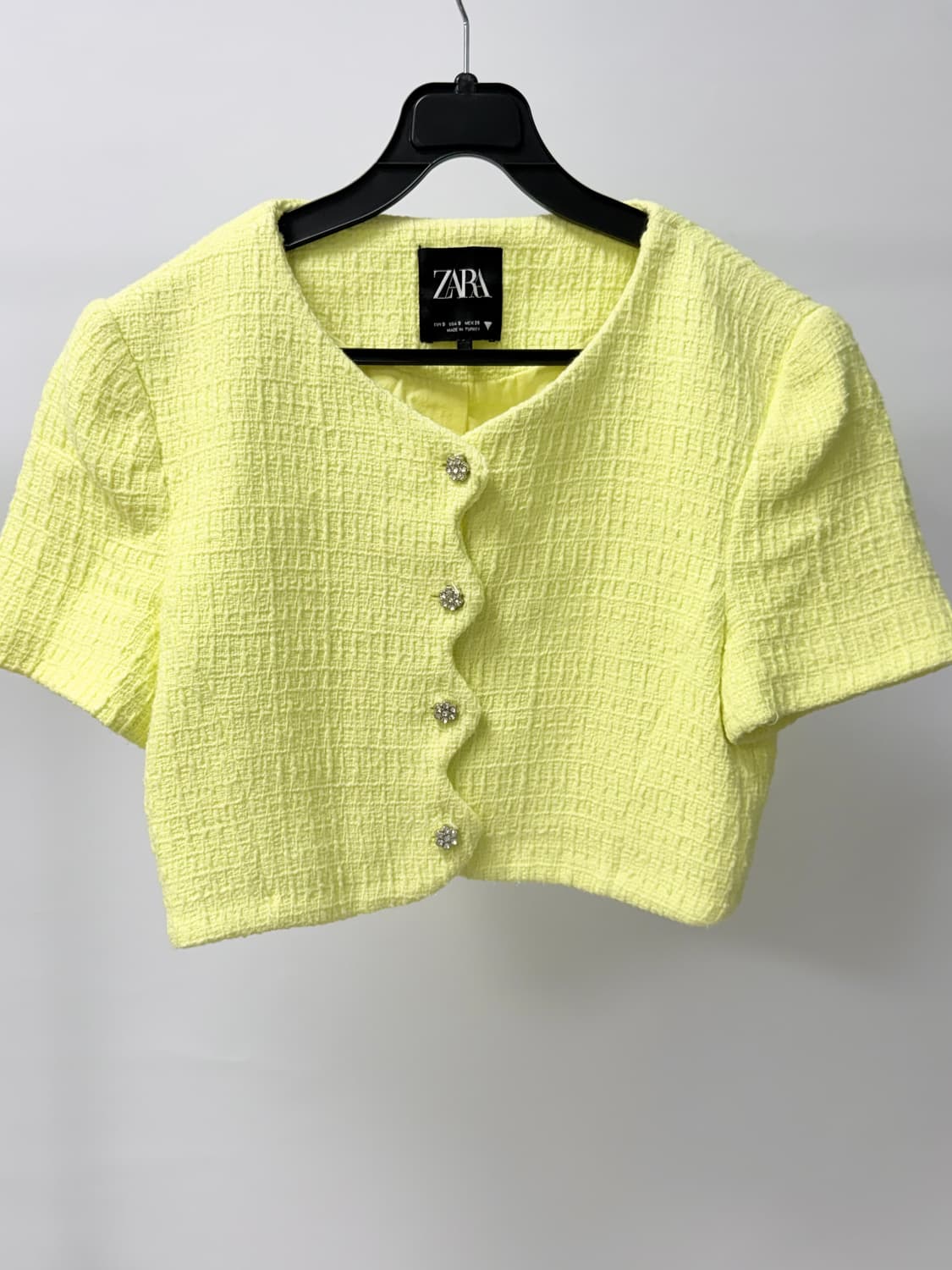 자라 스트럭처 크롭자켓 (S) 상품이미지2