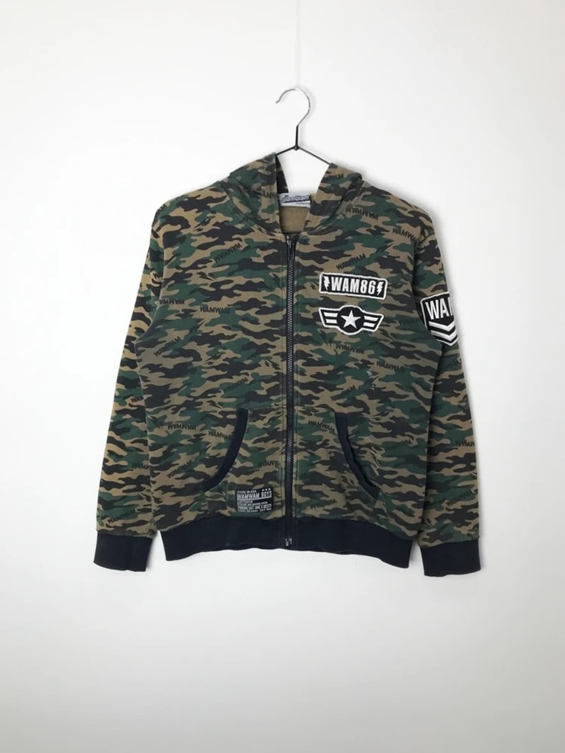WAMWAM Boys Camo Zip Hoodie 상품이미지3