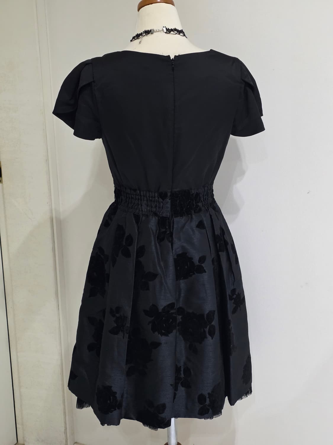 고전 레스트로즈 일본빈티지)블랙로즈 로맨틱 레이스 고딕로리타 파티원피스 상품이미지3