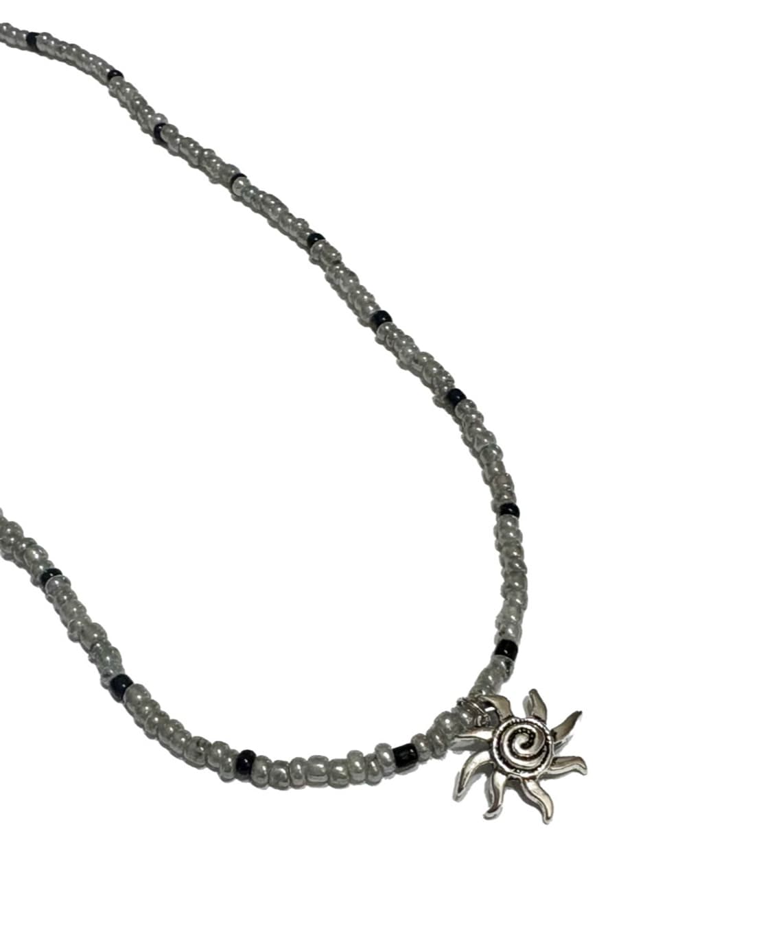 Ellavo dark silver beads necklace 상품이미지1