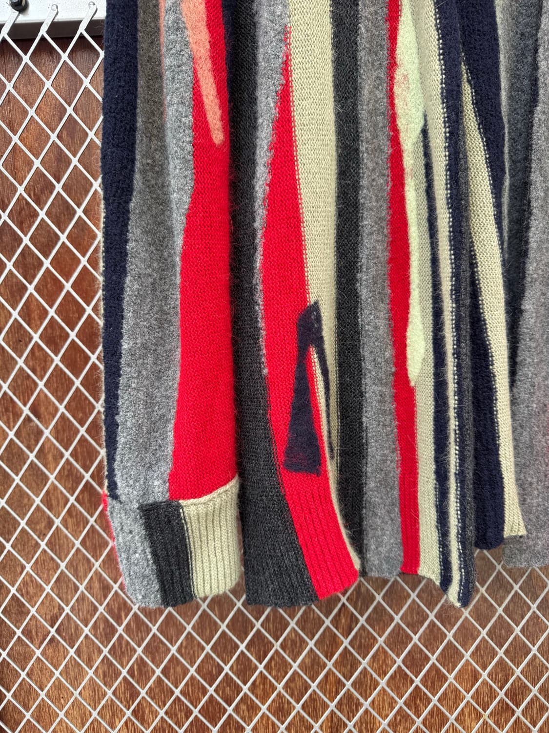 한섬 시스템 SYSTEM 알파카 앙고라 웨스턴 패턴 니트 가디건 F 상품이미지2