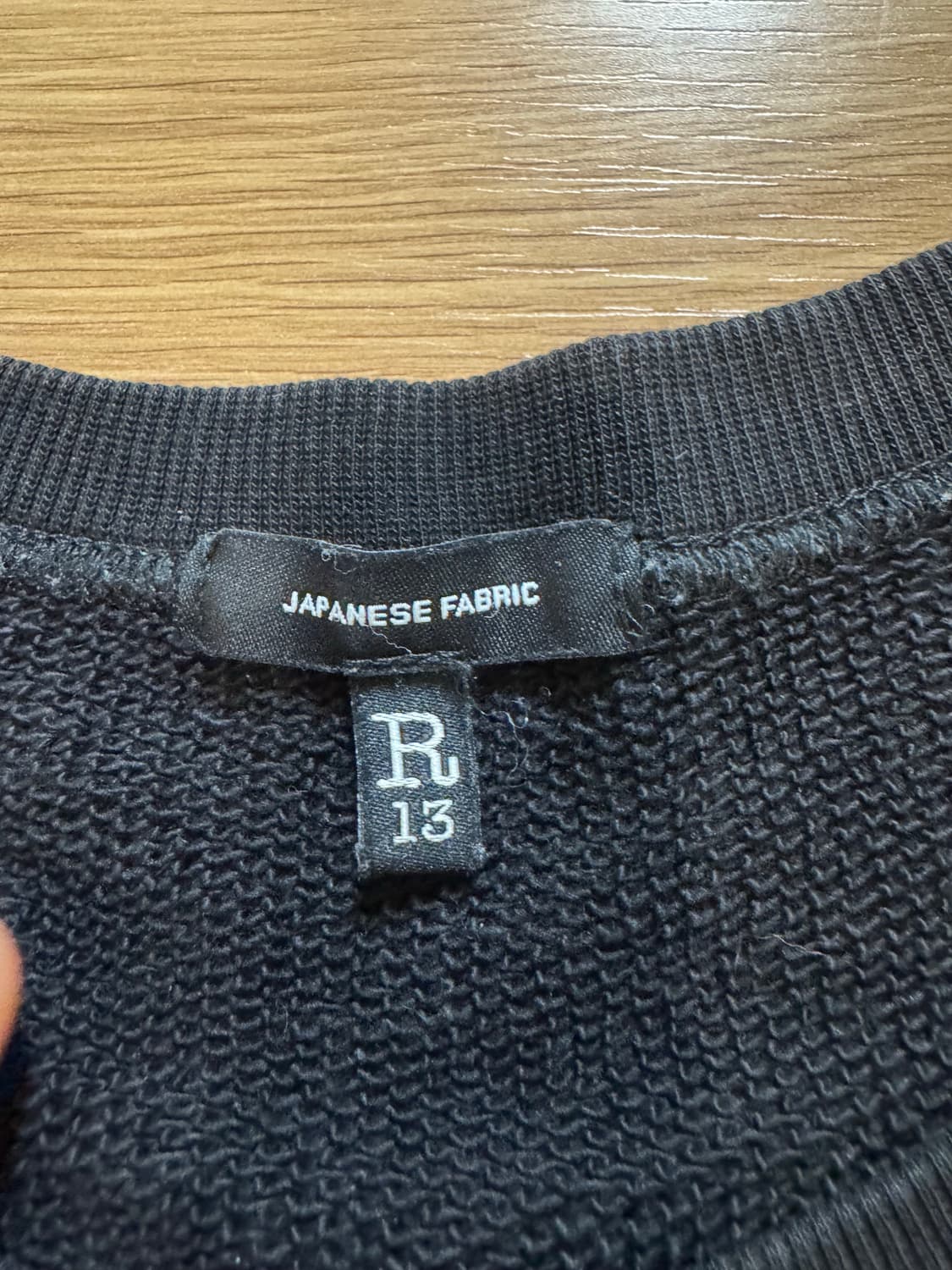 R13 알써틴 크롭 크루넥 스웻셔츠 상품이미지4