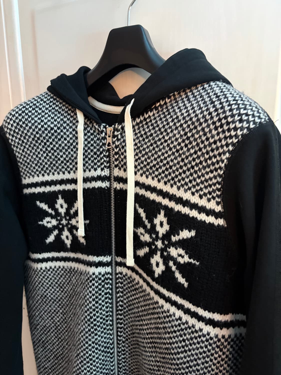 [s]준야와타나베 x reigning champ 24aw 니트집업후디 상품이미지4