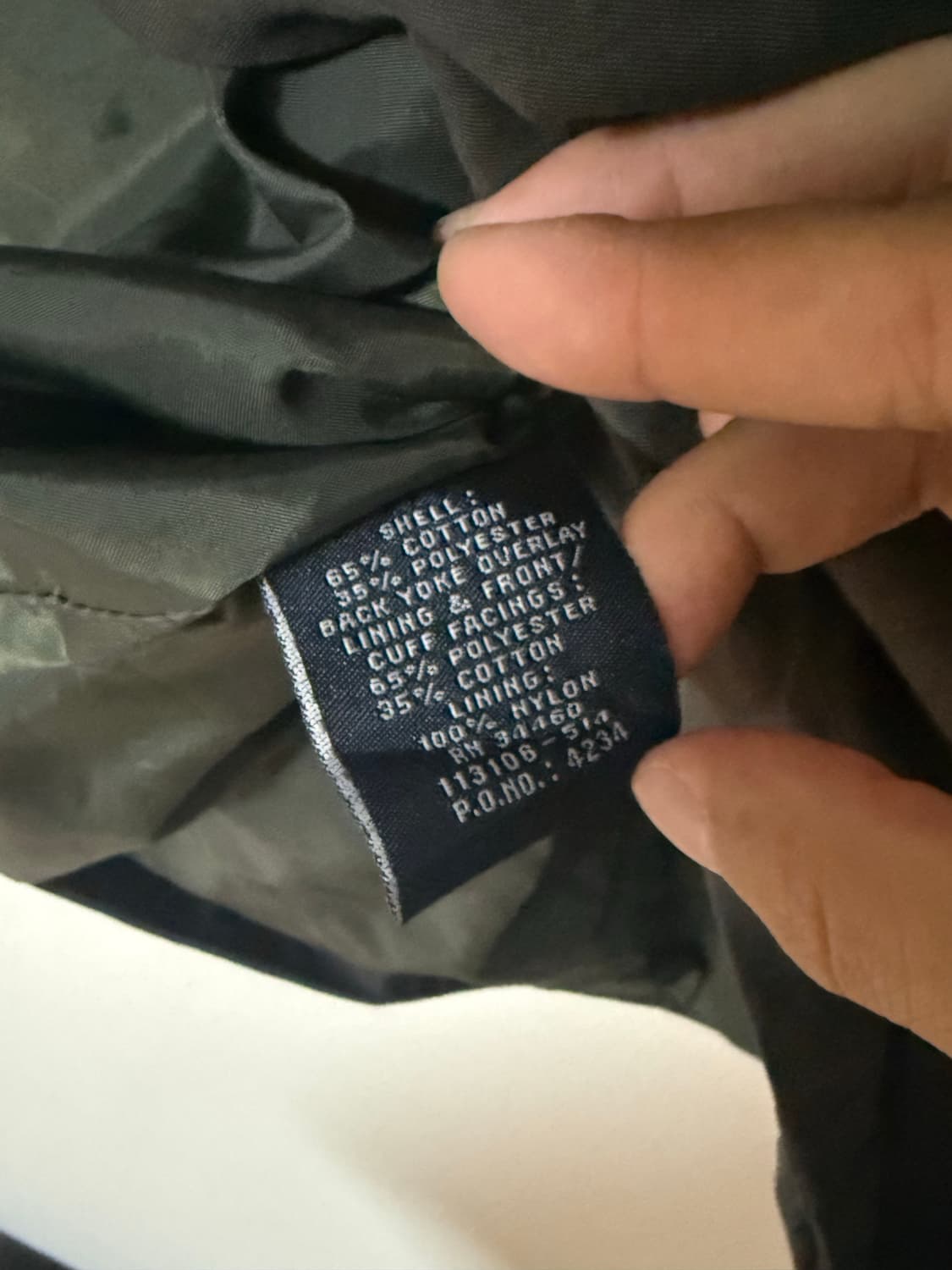 폴로 카키 블루종자켓 상품이미지3