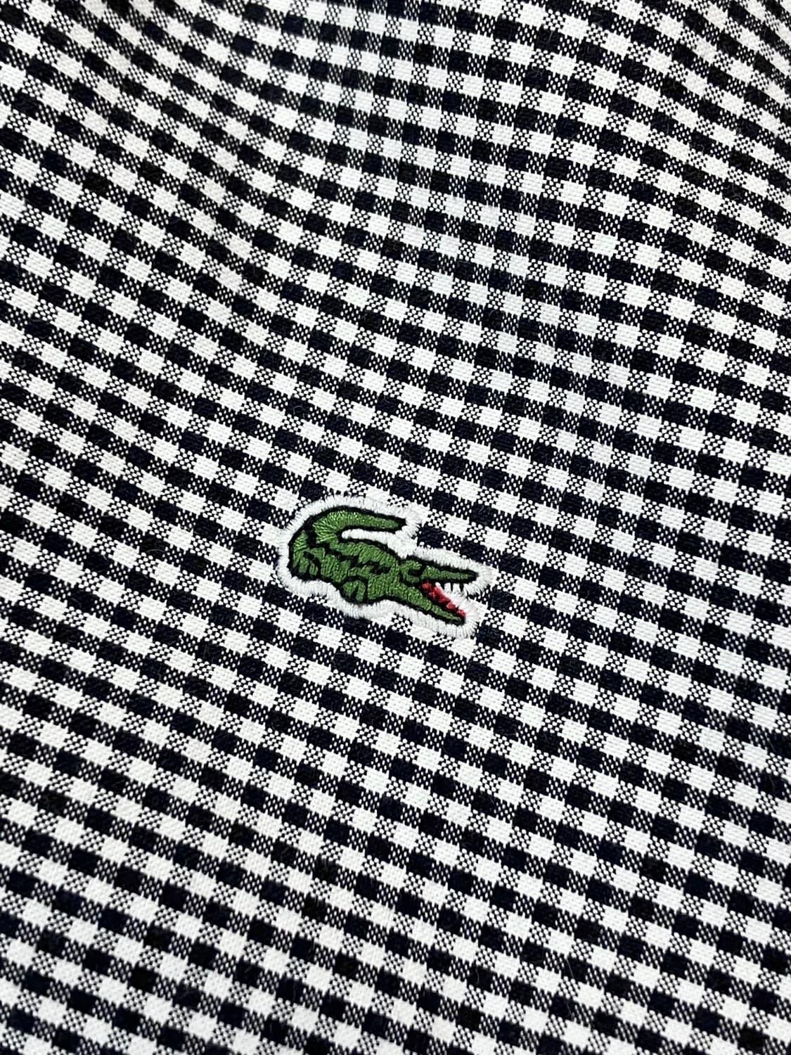 라코스테 체크 셔츠 블랙 M #csz2698 상품이미지4