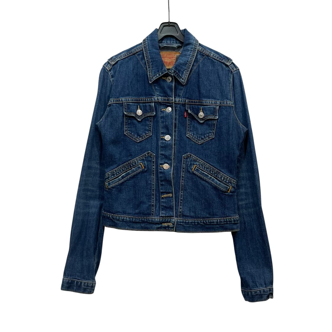 Levi’s Cropped Denim Trucker Jacket 상품이미지2