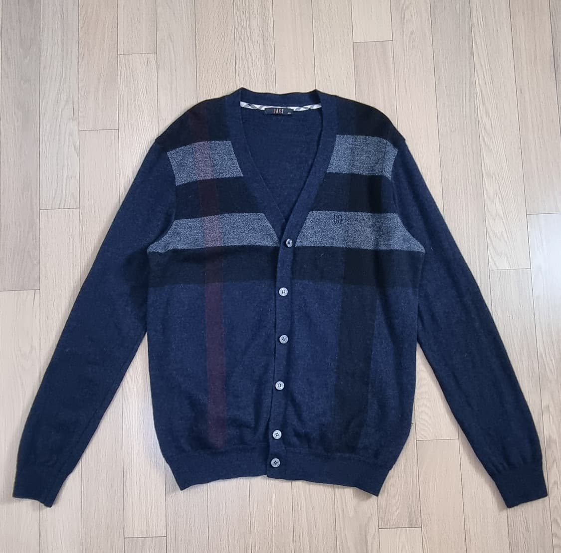 닥스 체크 울 100 가디건 XL _ 남성 상품이미지1