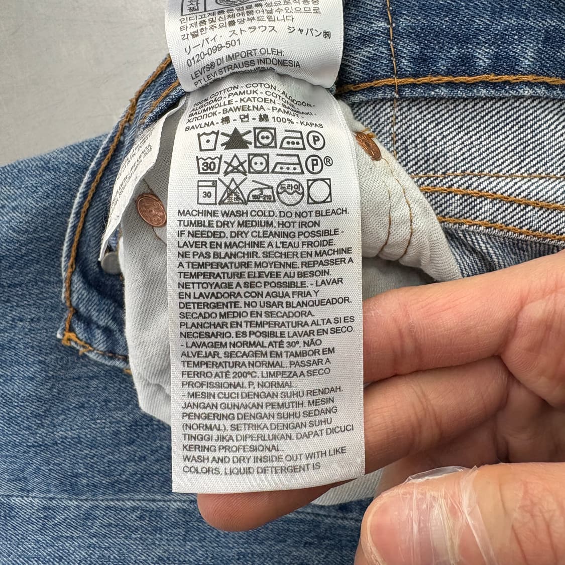 리바이스501 데님 청바지 허리 30in 상품이미지5