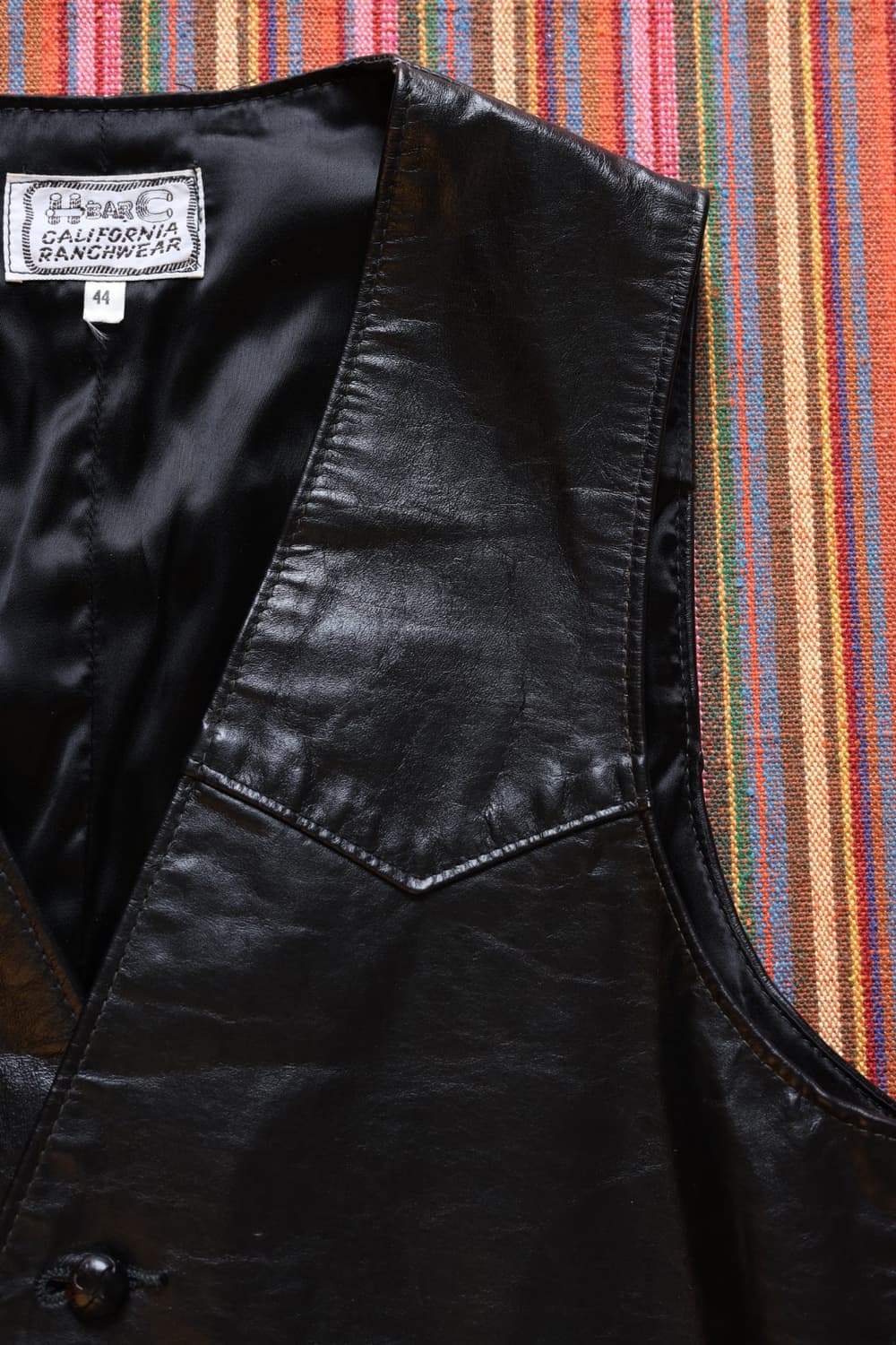 H bar c 에이치바씨 60s 웨스턴 cowhide 레더 베스트 상품이미지3
