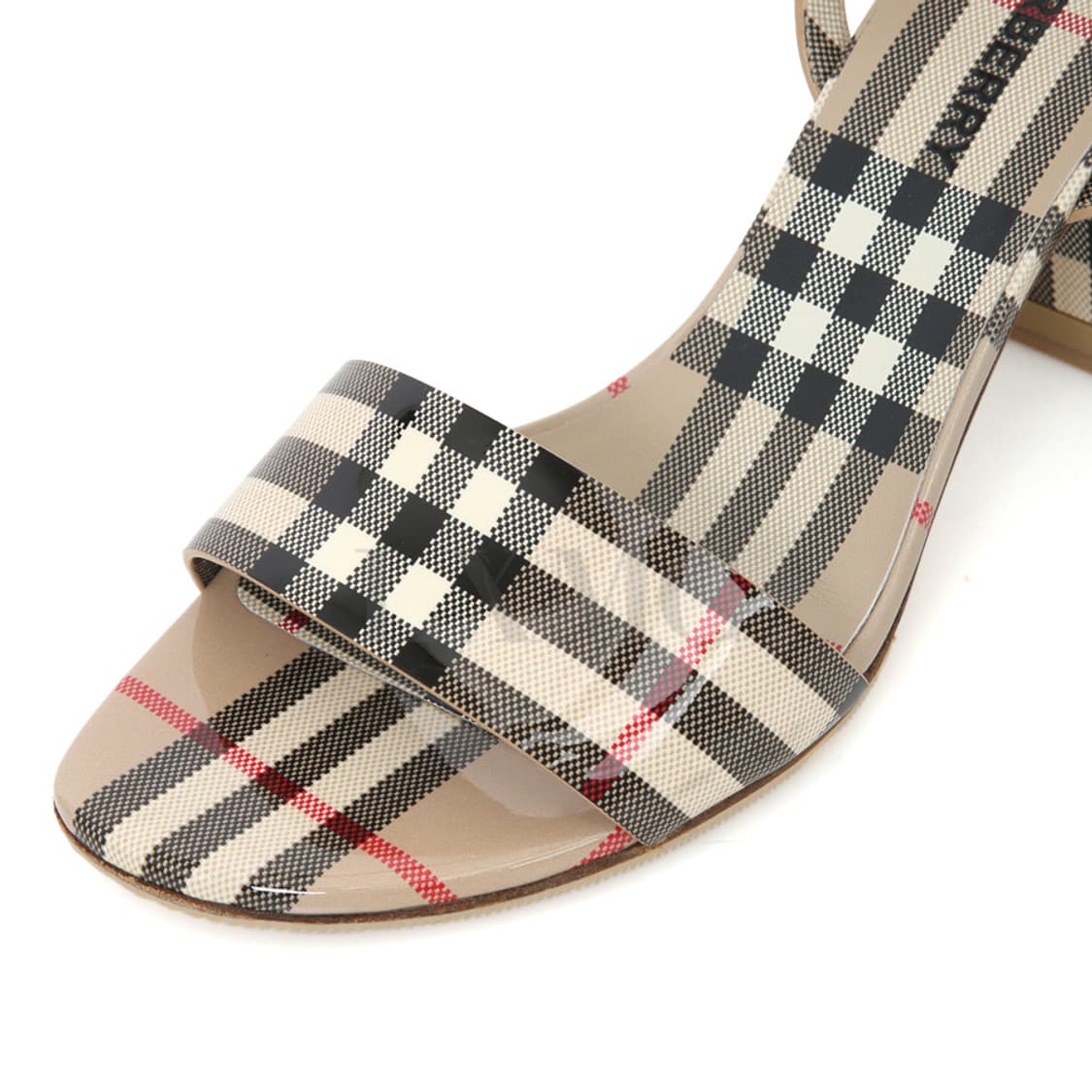 버버리 샌들 페이턴트 빈티지 체크 슈즈 8046040 상품이미지9