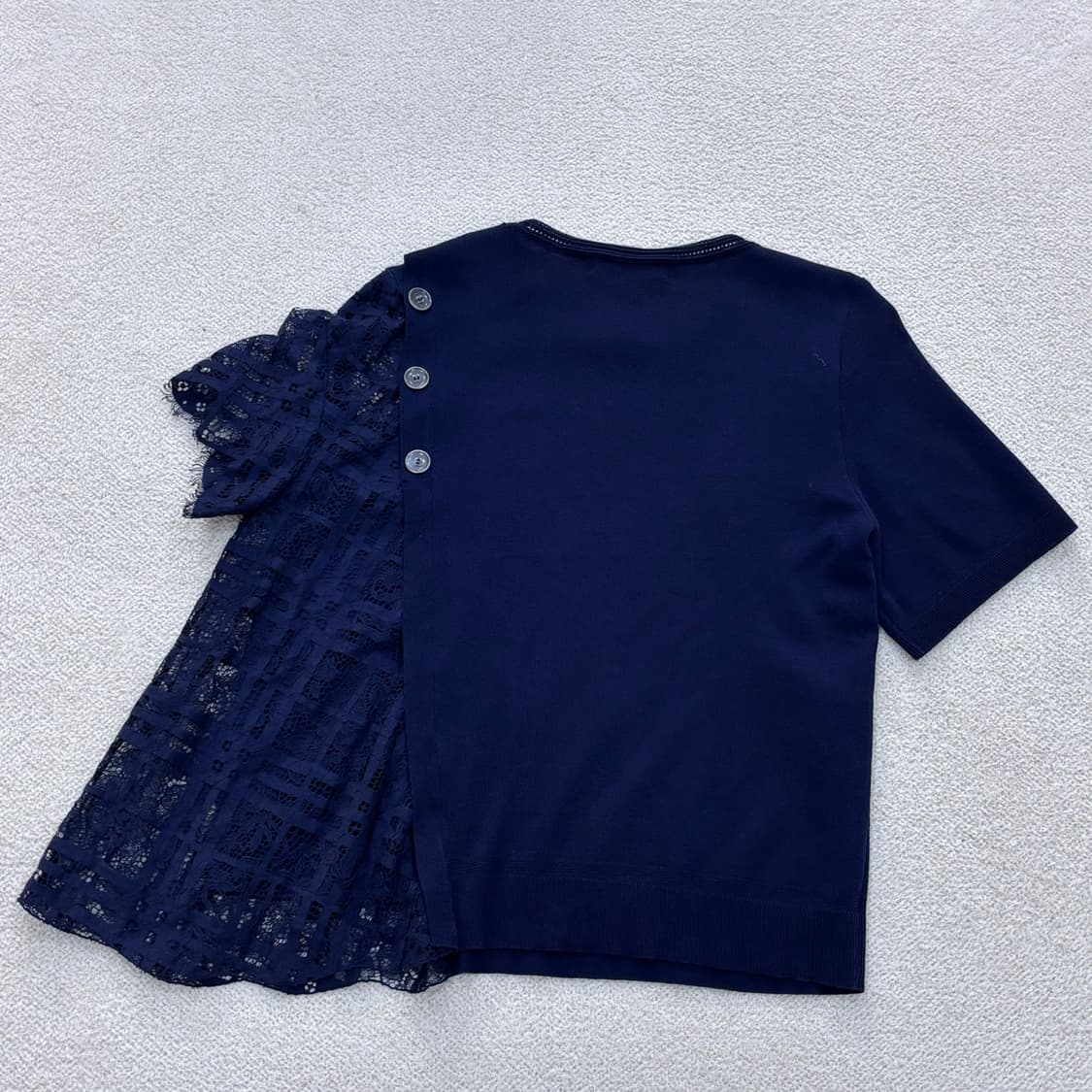 85 오즈세컨 레이스 디테일 반팔 티셔츠 0331E 상품이미지2