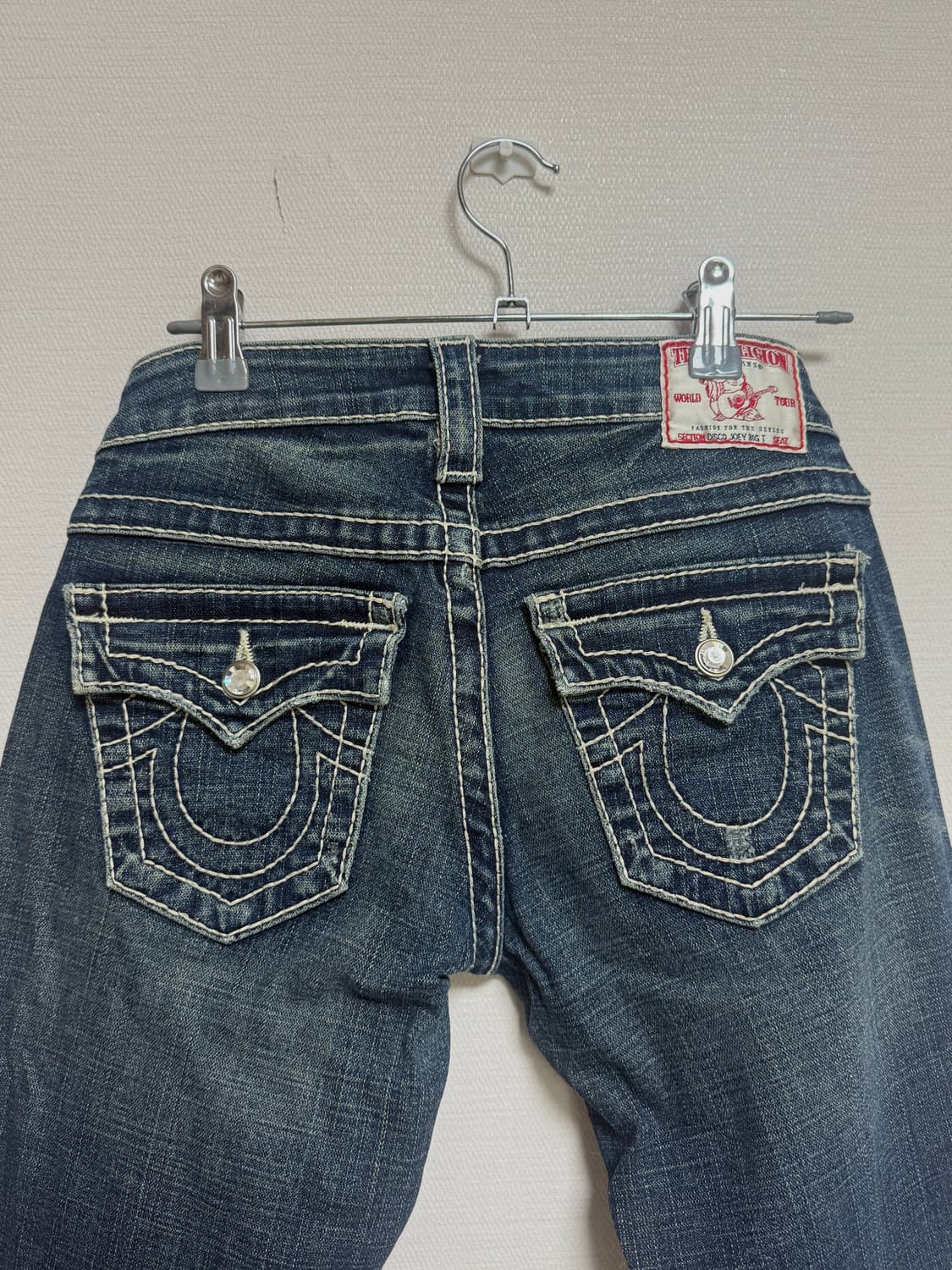 Y2k 트루릴리전 조이 로우라이즈 부츠컷 보석 장식 상품이미지3