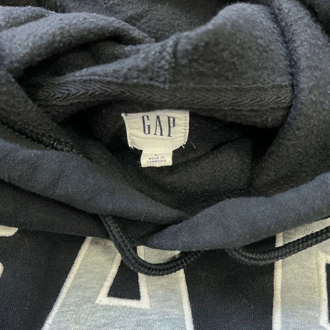 L) GAP 갭 빅로고 기모 후드티 후드티셔츠 상품이미지5