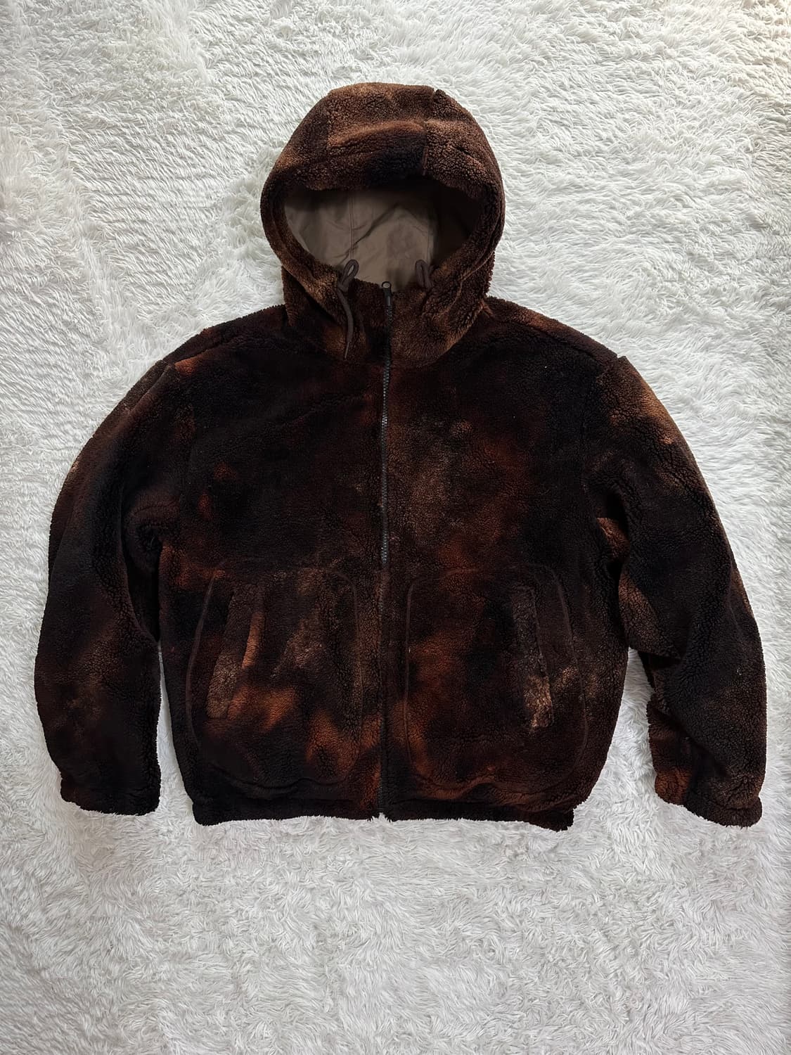 버카루 리버시블 후리스 후드 집업 L/100 상품이미지1