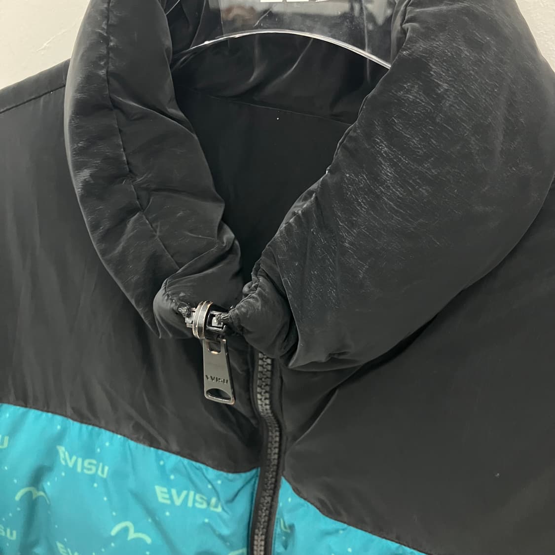 에비수 모노그램 리버시블 다운 무광 패딩 점퍼 L 상품이미지8