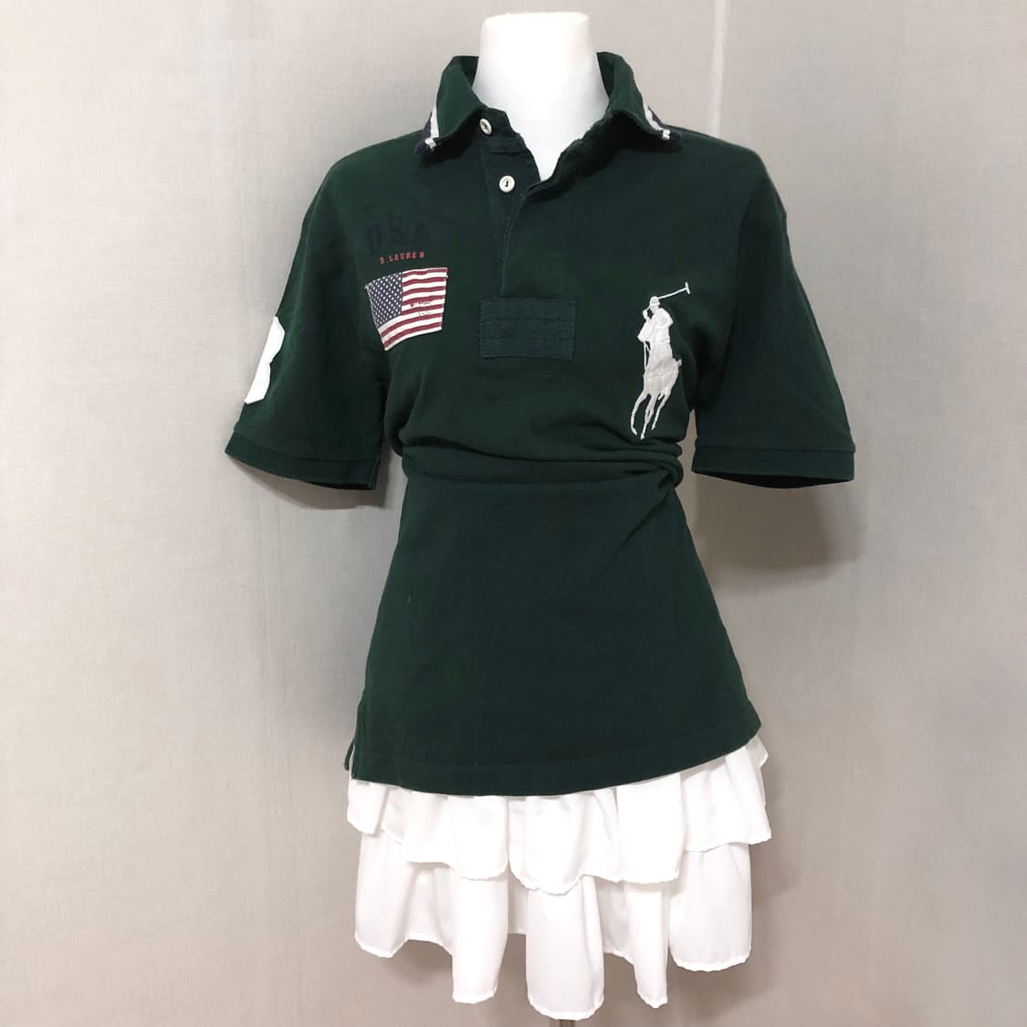 폴로 성조기 딥그린 카라티 L 상품이미지1