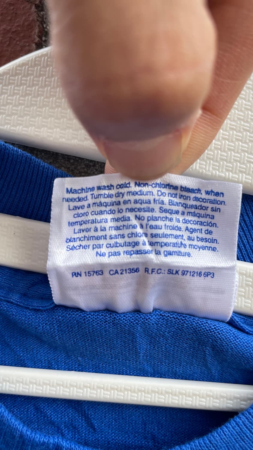 Hanes 마사페콰 반팔 티셔츠 블루 상품이미지6