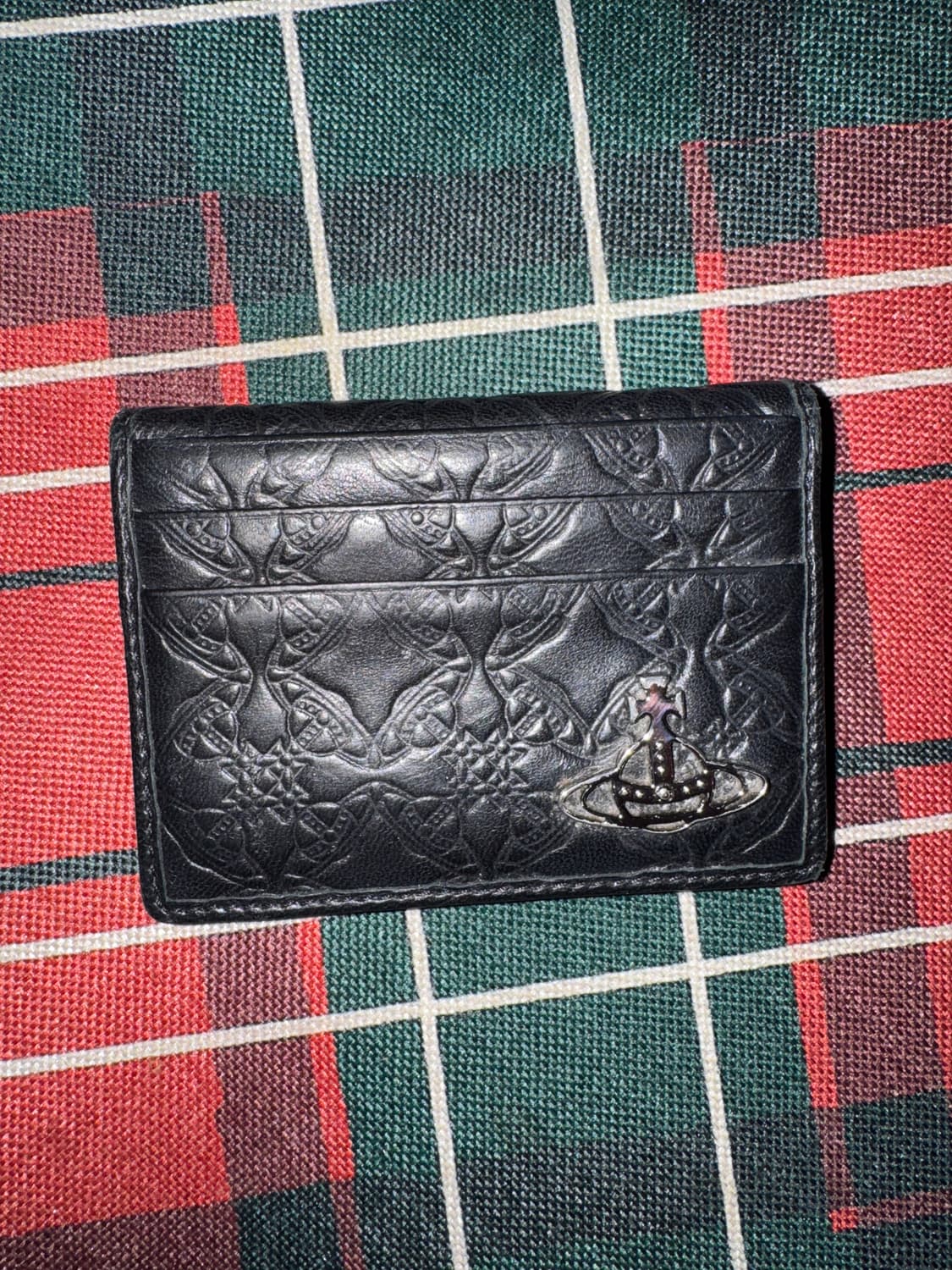 비비안웨스트우드 공용 엠보스 카드 홀더 블랙 상품이미지7