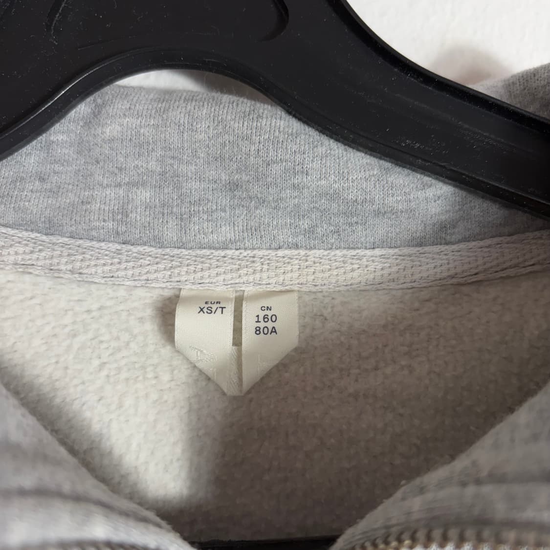 아르켓 하프집업 그레이 맨투맨(XS) 상품이미지4