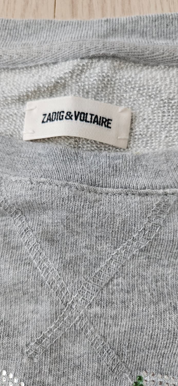 ZADIG&VOLTAIRE 그레이 레인보우 LOve 맨투맨 상품이미지8