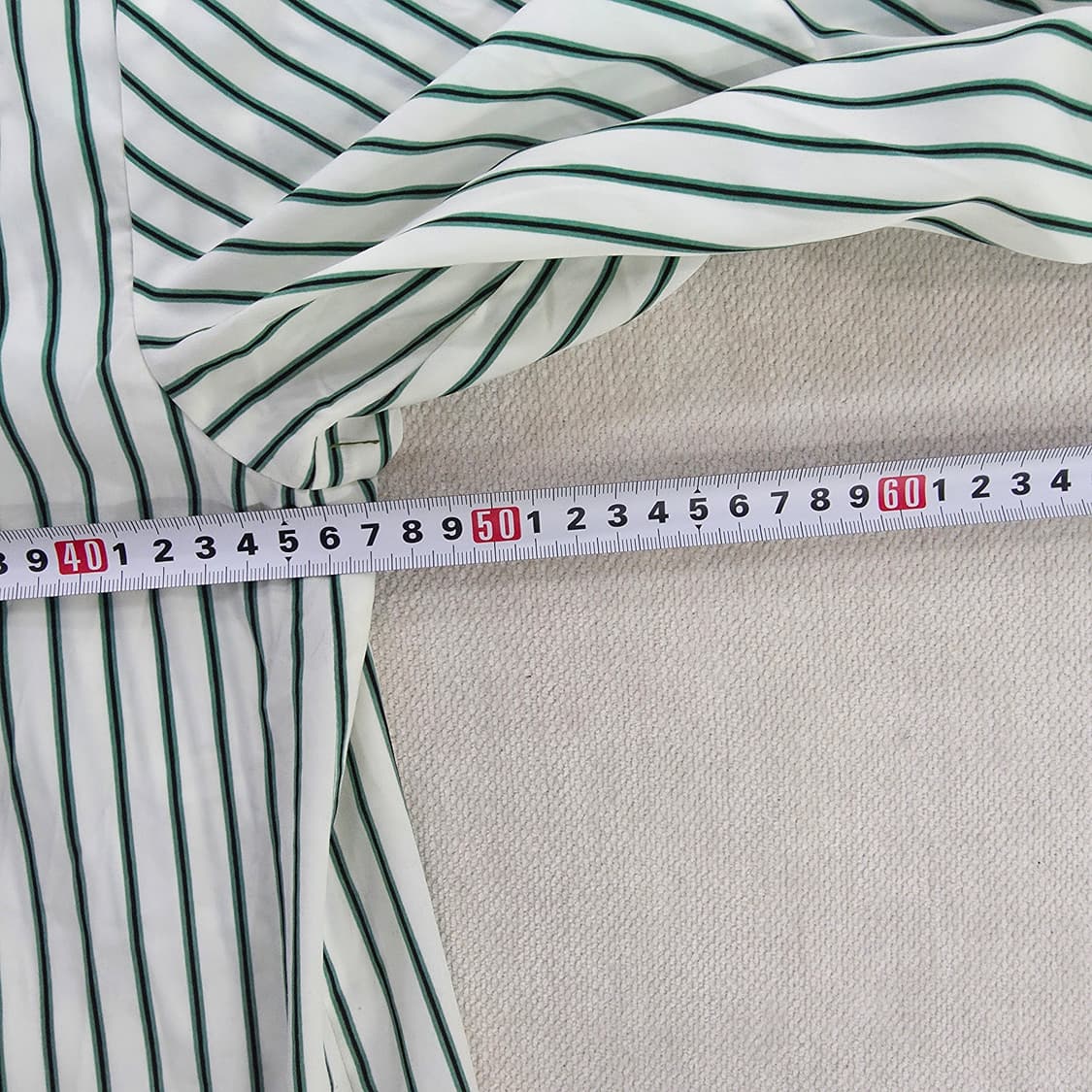 [실측확인] 유나이티드 애로우즈 스트라이프 셔츠 남방 1229J 상품이미지5