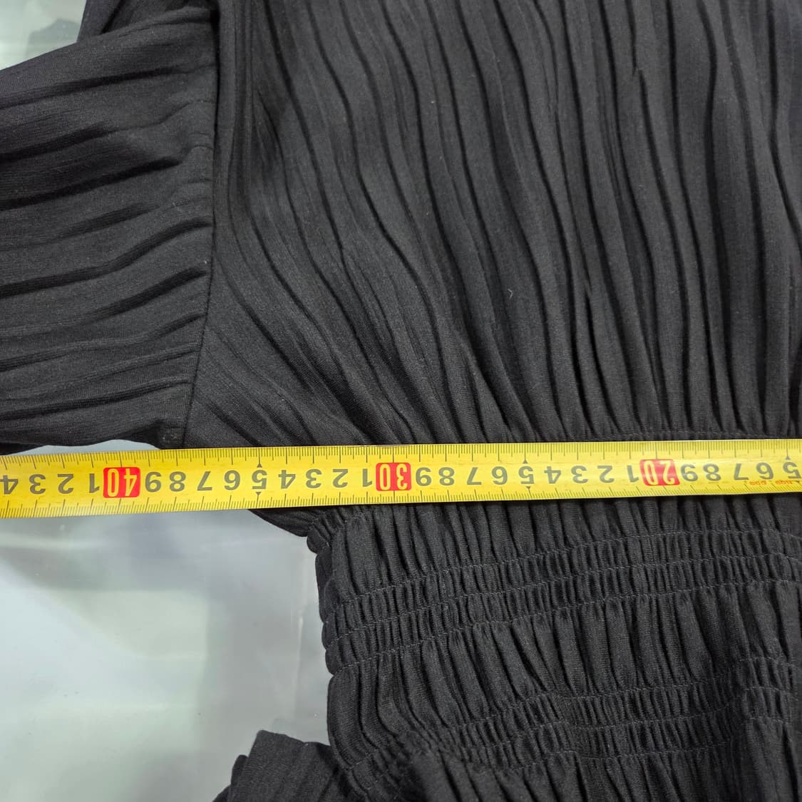 줄로그 택상품 프리사이즈 터틀 블랙 반팔 셔링 롱 원피스 상품이미지7