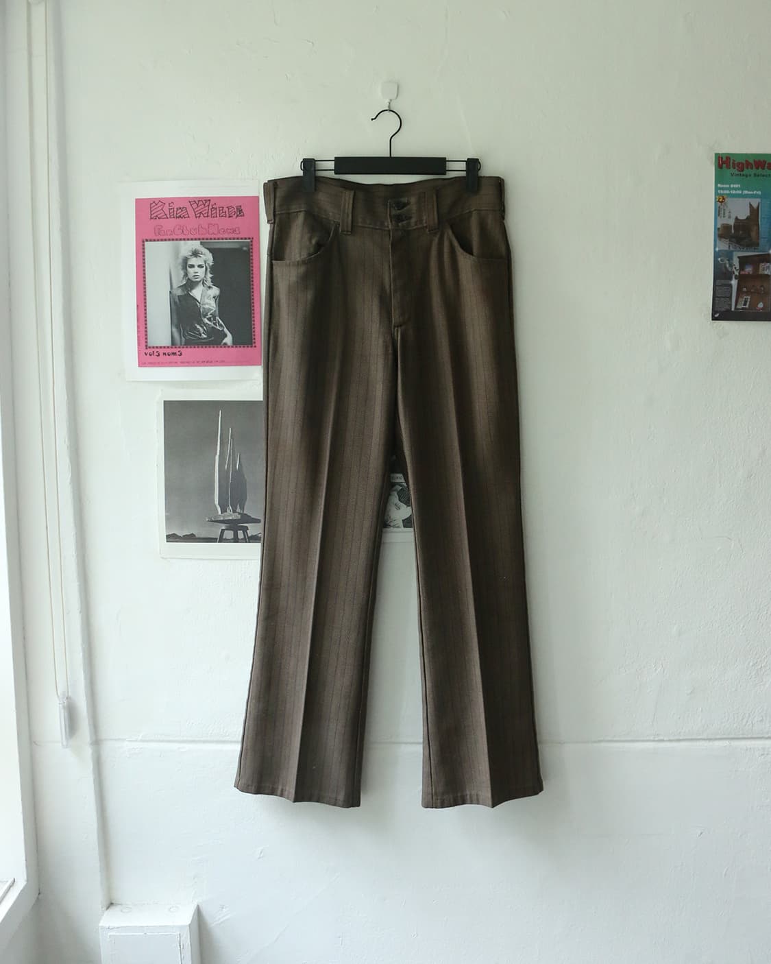 70s 스트라이프 부츠컷 트라우저 팬츠 상품이미지3