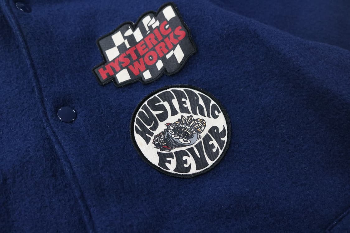 히스테릭 글래머 빈티지 레이싱 패치 스타디움 자켓 (FREE) 상품이미지5