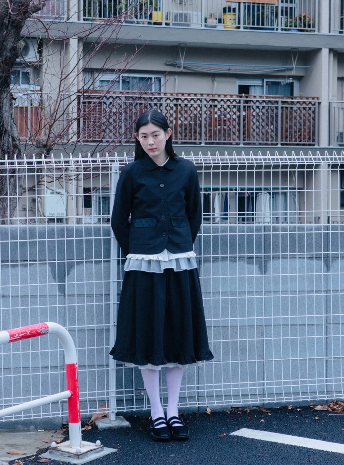 [OHESHIO] dot round collar jacket 상품이미지7