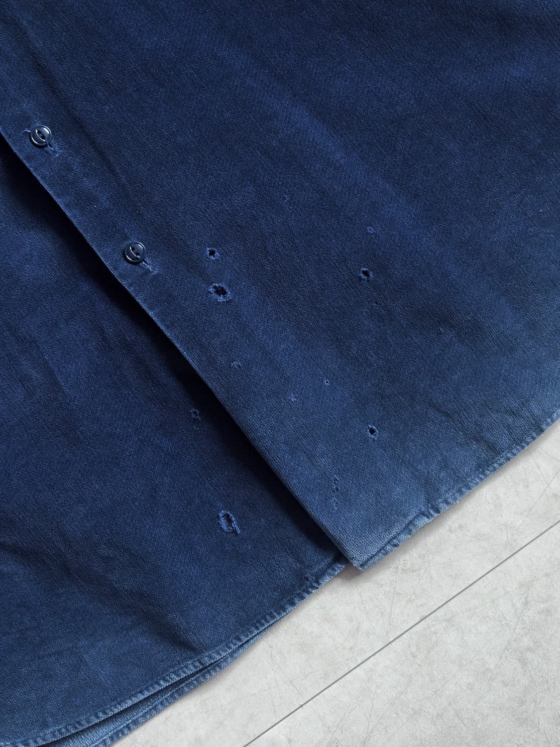 빈티지 랄프로렌 벤포드 벨루어 데미지 셔츠 상품이미지4