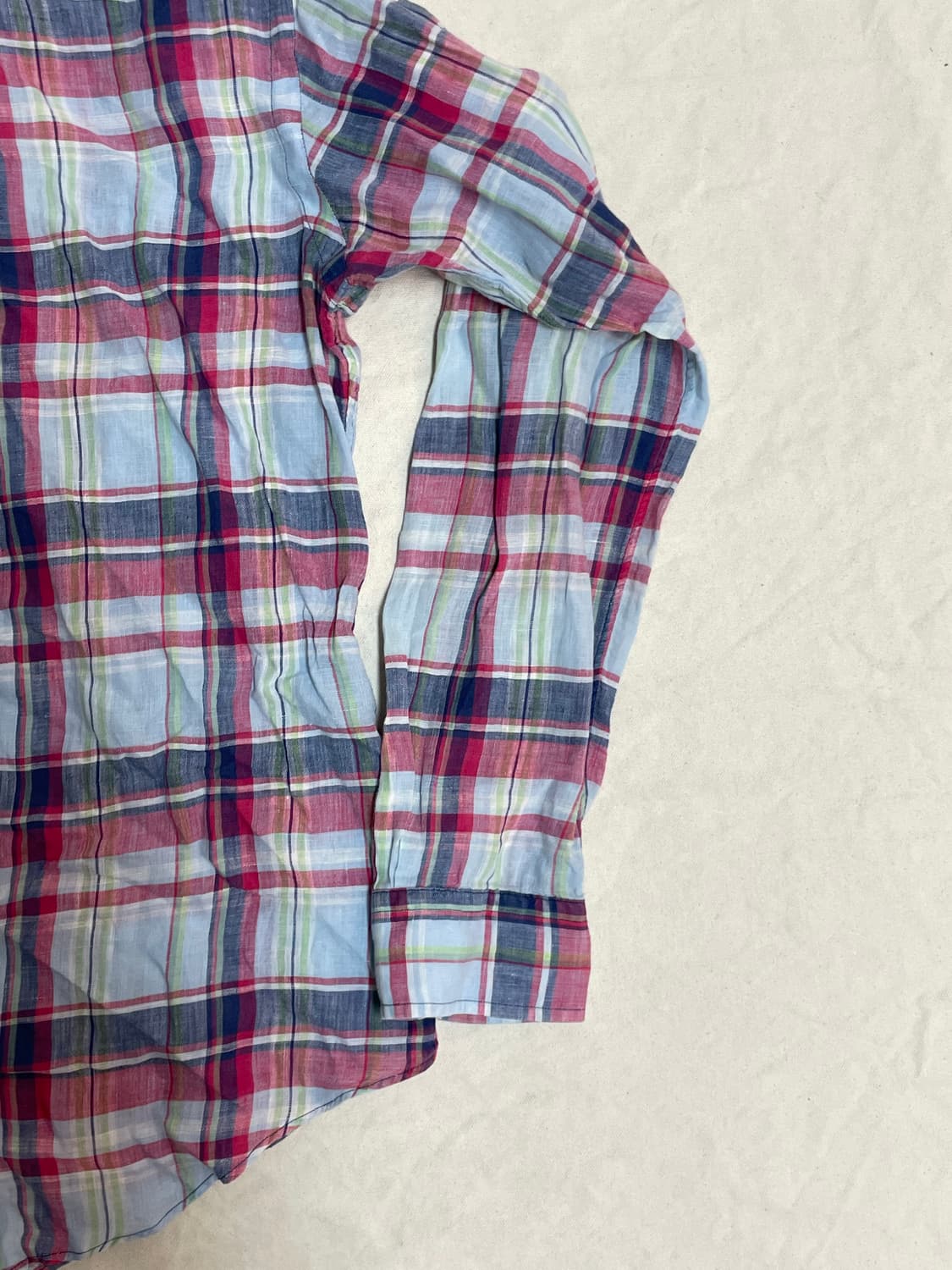 폴로 린넨 체크셔츠  상품이미지9