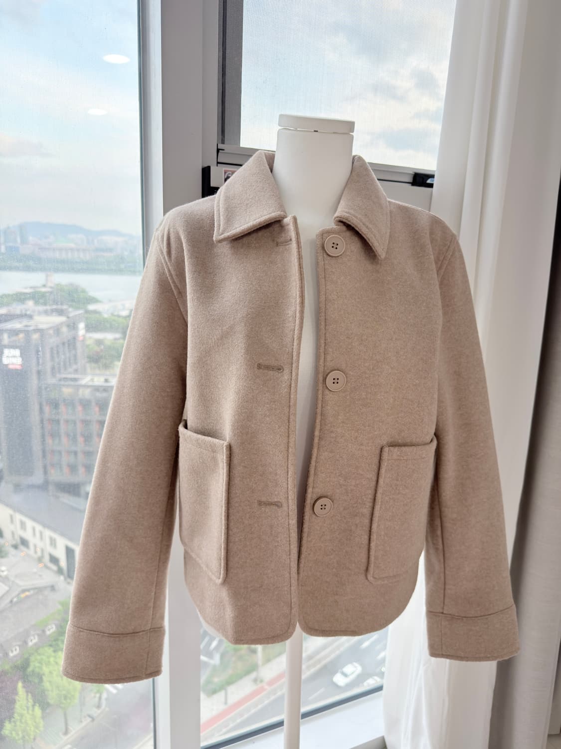 자라 소프트 자켓 포켓 tan mari 상품이미지2