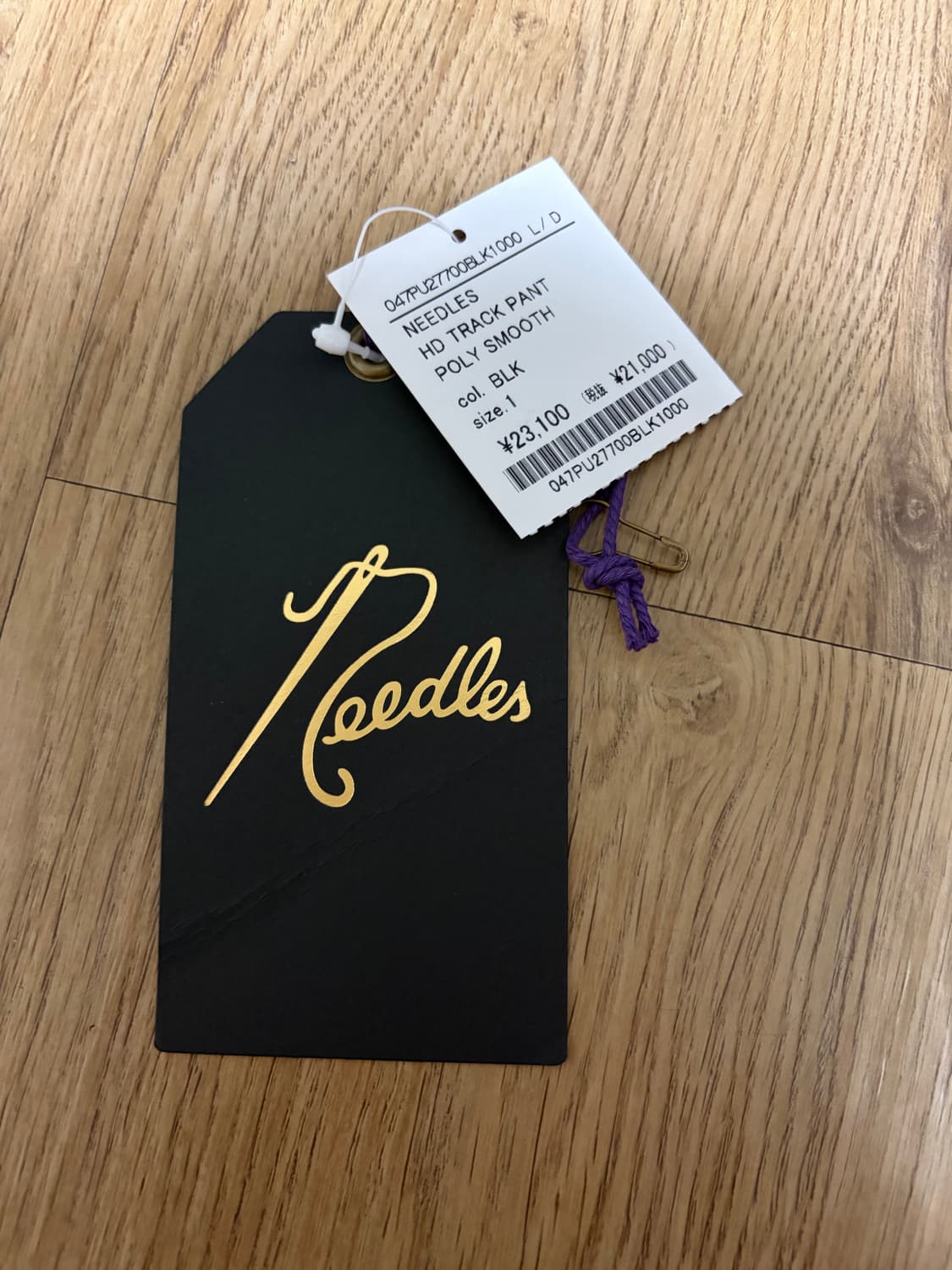 24fw NeedlesHD 트랙팬츠 폴리 스무스 PU277 블랙 상품이미지3