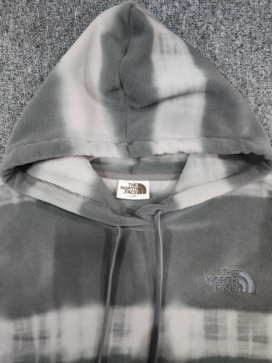 노스페이스 다잉 타이다이 플리스 풀오버 후드티 L 상품이미지3