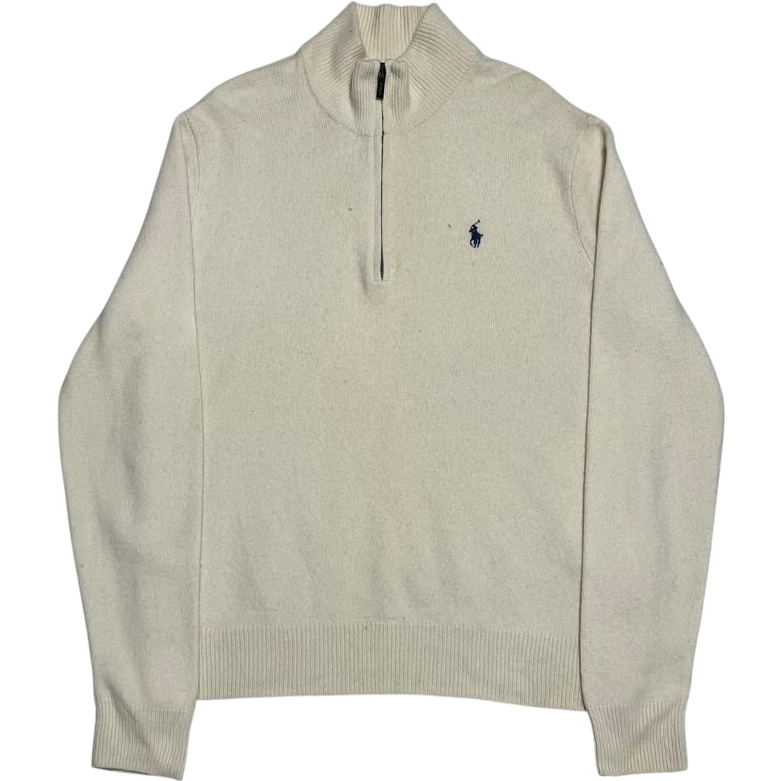 Polo Ralph Lauren 울 크림 반집업 니트 상품이미지1