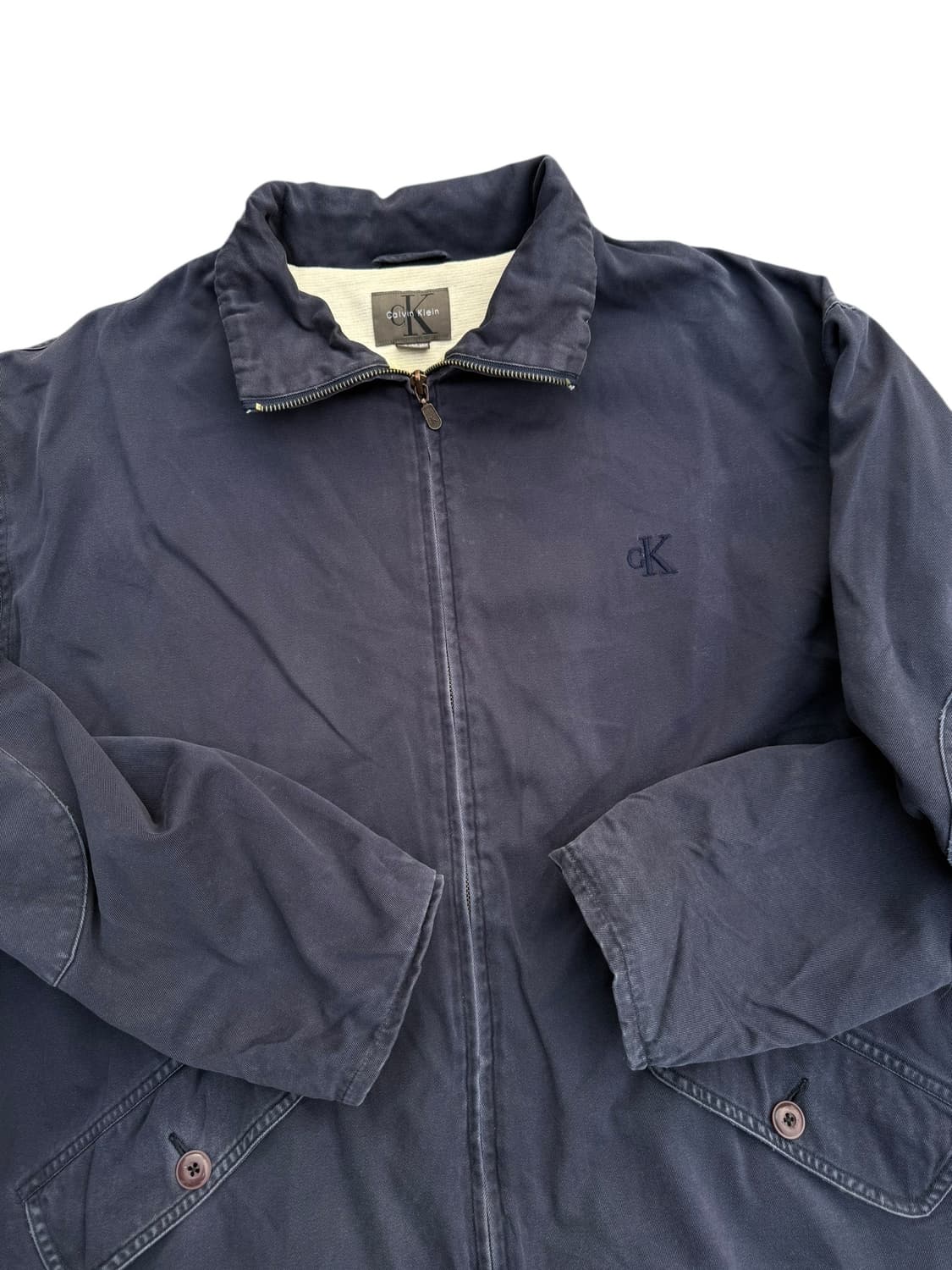 90s Calvin Klein 캘빈클라인 코튼 블루종 자켓 상품이미지2