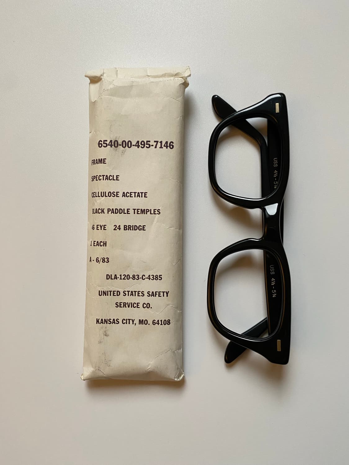 (새상품 데드스탁) USS usgi 2세대 빈티지 안경 미군 상품이미지1