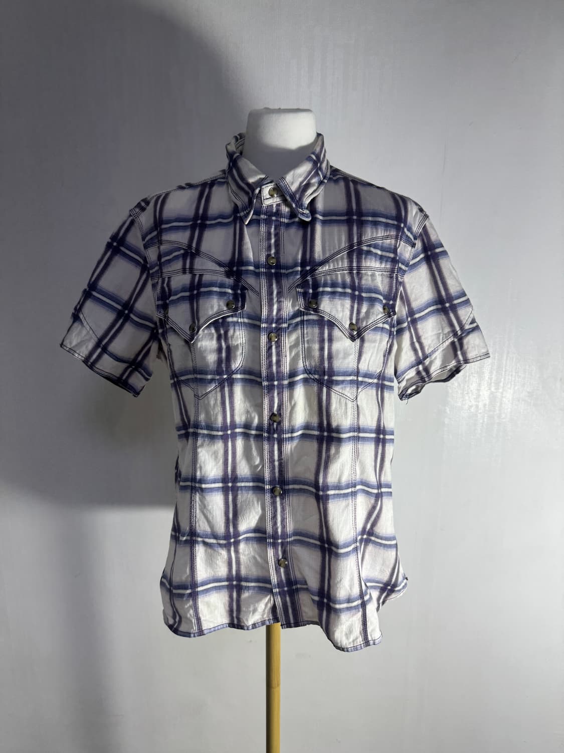 니콜 클럽 포 맨 체크 웨스턴 셔츠 상품이미지1