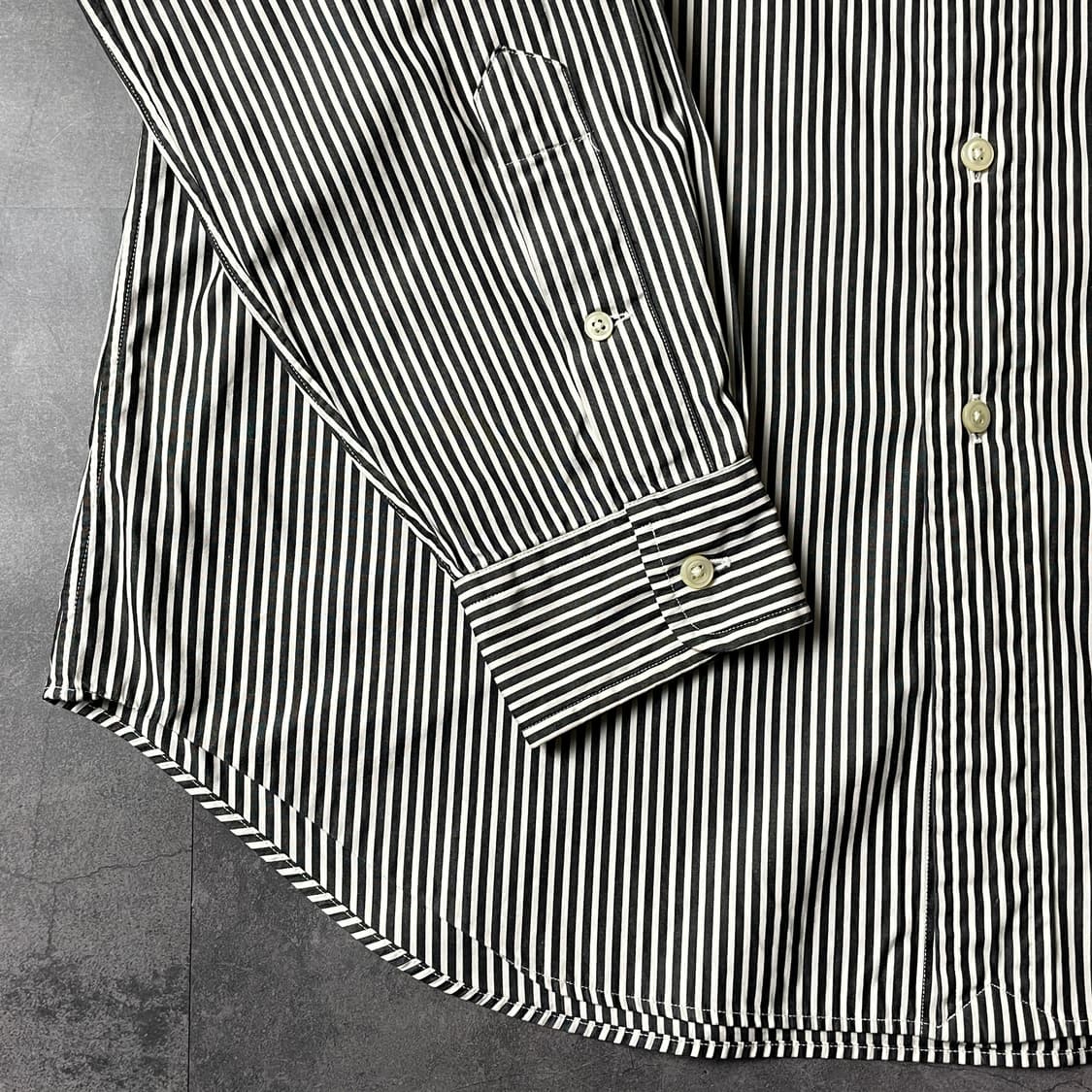 RALPH LAUREN 랄프로렌 빈티지 블랙 스트라이프 코튼 셔츠 상품이미지5
