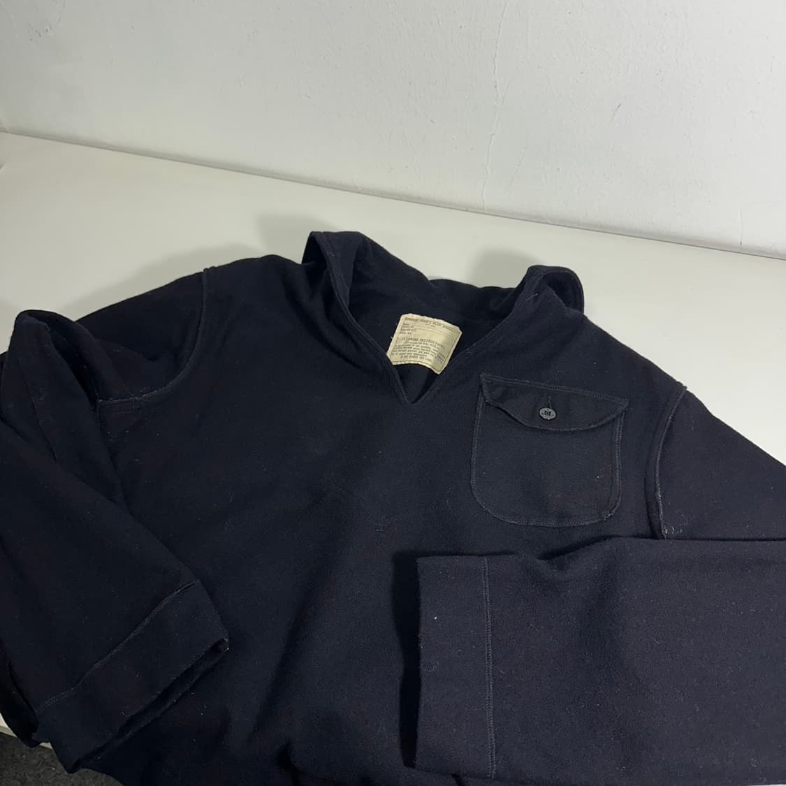 S US NAVY 미해군 블랙 울 니트 상품이미지1