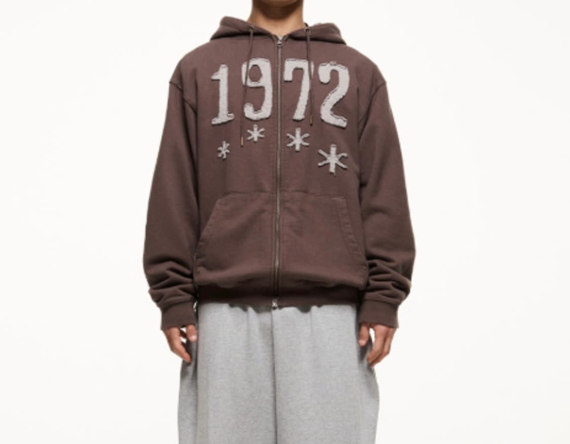 더콜디스트모먼트 후드집업 다크브라운/TCM 상품이미지2